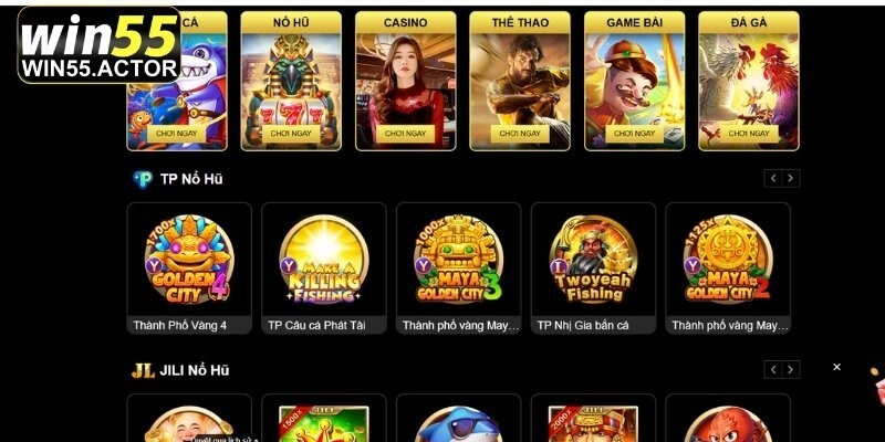 Kho game của Win55 có gì hấp dẫn?